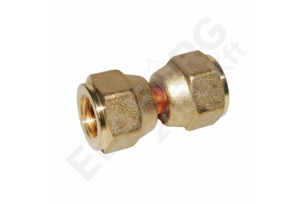 Adapter/csat.cső anya 1/4"xanya 1/4